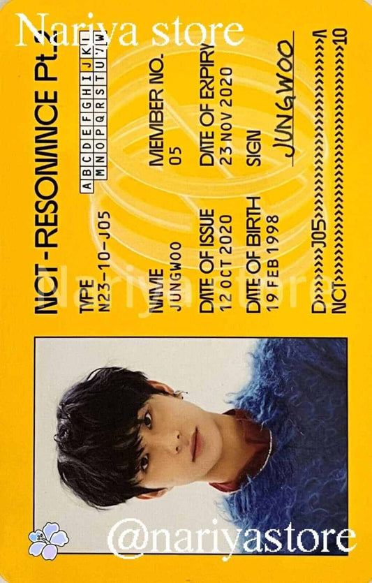 Jungwoo | 2020 Resonance Pt2 departure ID CARD Nariya Store